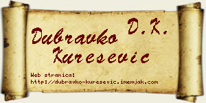 Dubravko Kurešević vizit kartica